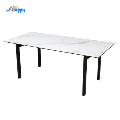 Cina 1800*850mm Tavolo da pranzo fisso con tetto in ceramica DT-996-180 in vendita