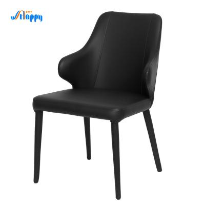 China High Back Real Leather Modern Dining Room Chairs Heat Resistant Dc-7525 for sale