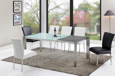 China Moderno diseño de mesa de comedor expandible blanco DT-980 con 2m de longitud en venta