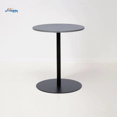 China Ceramic Top Round End Table No Shaking with Metal Base For Dining Room CE-512 for sale