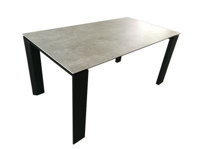 China DT-999 Grijze keramische eetkamer tafel vlekbestendig 1500mm maat voor thuis KD meubels Te koop