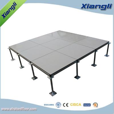 China Flat Head Pedestal Steel Raised Floor Tiles Cross Strengthening Rib for sale