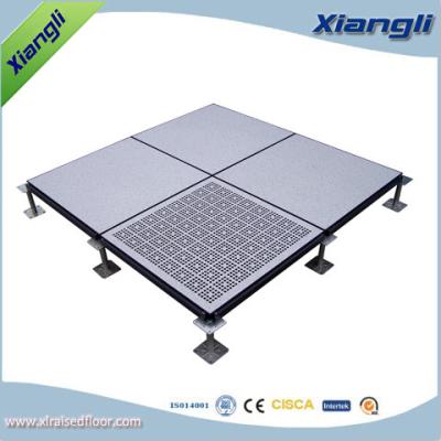 China FS1250 Cement infill steel raised floor with PVC finish,610mmX610mm,anti-static,good flatness for sale