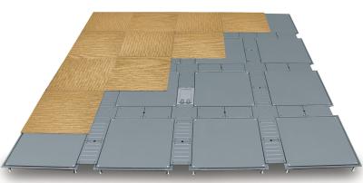 China Anti Static Trunking Raised Floor System For Security Union Plaza for sale