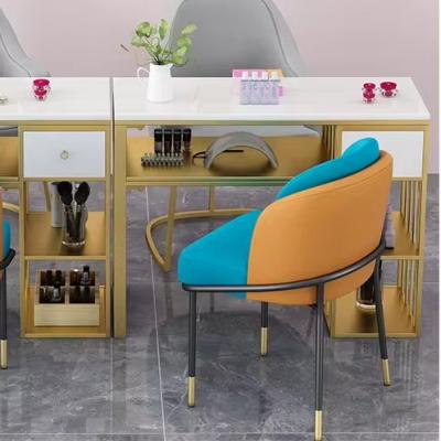 China Modern Modern Light luxury Factory wholesale nail salon furniture modern Hot sale nail tables nail art beauty salon supplies desk for sale