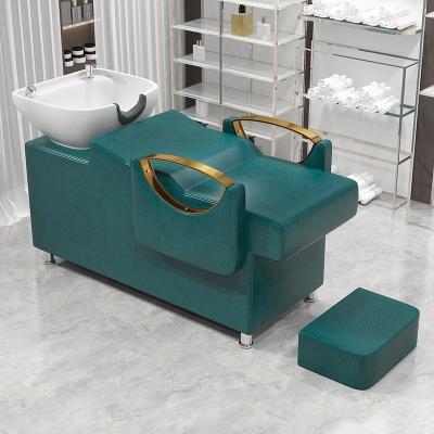 China Modern Modern Cheap New design Shampooing basin Modern furniture Metal salon furniture shampooing chair for sale