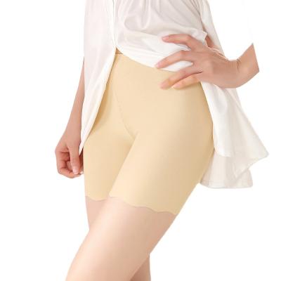 China Summer Soft Breathable Hot Selling Seamless Safe Short Pants For Women Ice High Waist Silk Panties for sale