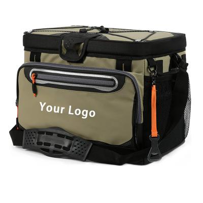 China Fondofold Logo Deep Freeze Zipperless Hardbody Waterproof Custom Cooler Cooling Bag for sale