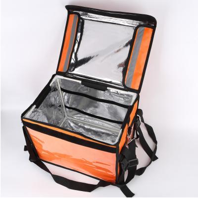 China Factory 48L Waterproof Durable Large Cooler Box Universal Foldable Food Delivery Cooler Bag for sale