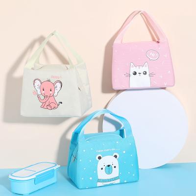 China Fondofold Waterproof Fashion Cartoon Carry Waterproof Foil Thermal Insulated Lunch Cooler Bag Cute Delivery Box for Kids School and Office for sale