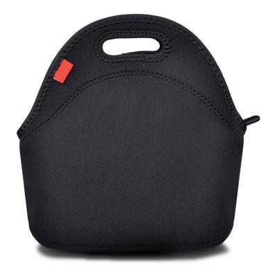 China Neoprene Fondofold Black Neoprene Lunch Tote Baged for sale