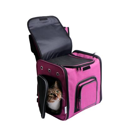 China 2021 Dog Pet Carrier Breathable Airline Approved Pet Carrier Travel Portable Folding Pet Bag for sale