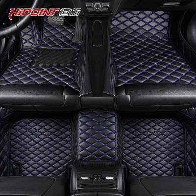 China Wholesale Different Custom Made Easy Cleaned Floor Mats Color Car Floor Mats Waterproof Leather 3pcs Logo Logo for sale