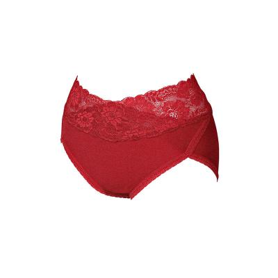 China Best Selling Best Selling Water Soluble LYCRA GARMENT Breathable DYE Red Skinny Adults Panties With Lace for sale