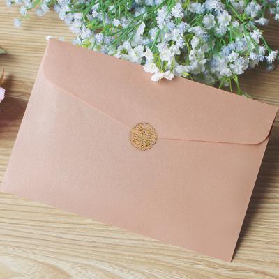 China Eco - Friendly Custom Design Recycled Wedding Invitation Envelope With Color Printing for sale