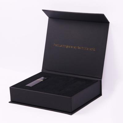 China Handmade Black Essential Oil Packaging 30ml Folding Paper Box For Essential Oils for sale