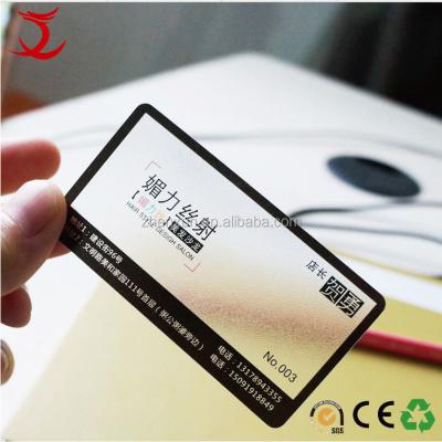 China clear frosted plastic business cards / plastic card printing plastic card printing: W86mm*H54mm for sale