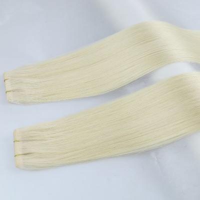 China Hand-tied Pulled Invisible Double Invisible Silky Straight Remy Weft Thick End Cuticle Genie Hair Weft Weft Extension for sale