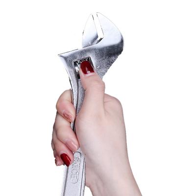 China Universal Adjustable Screw And Nut Removal Carbon Steel Household Hand Repair Tool Torque Wrench Adjustable Wrench for sale