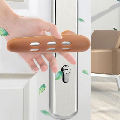 China Modern custom door handle handle silicone cover for child safety protection, anti static door handle for sale