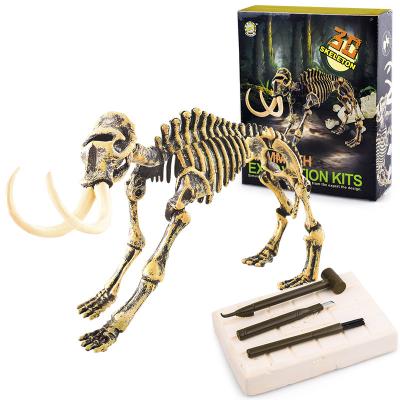 China 70*24*59cm Dig It Out Dinosaur Excavation Kit Mammoth Skeleton Educational Stem toys 70*24*59cm for sale