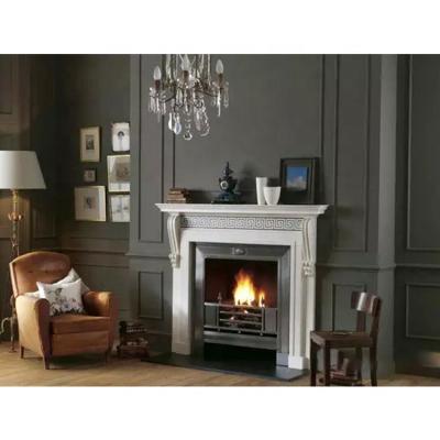 China Without Remote Control High Quality Chinese Marble Fireplace Surround Marble On Sale for sale