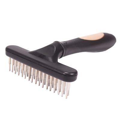 China Viable Good Quality Pet Grooming Tools Polyester Silicone Handle Mold Slicker Cleaning Brush for sale