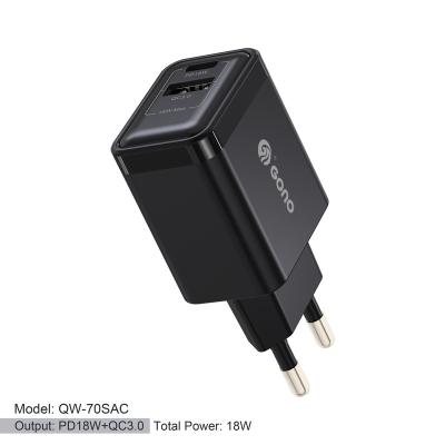 China Mobile phone kc certificate South Korea Kr EK Plug QC3.0 USB-C Wall Charger USB-C PD Power Adapter 18W for sale