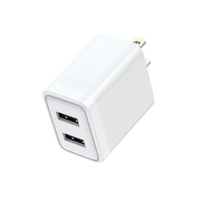 China Travel Wall Mobile Phone Ports 2 Ports Plug 2 AU Quality EU US Kr R-U AU Quality Dual USB High Speed ​​Charger 5V 2.4A 12W Fast Charger for sale