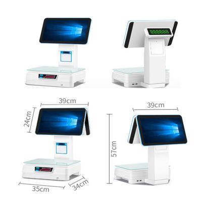 China Wholesale Two Screen Cash Register Touch Dual Scale Position System Digital Scale 15.6inch for sale