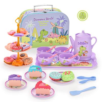 China Kids Gift Baby Metal Coffee Mug Dish Pot DIY Kit Portable Kitchen Pretend Play Small Stainless Steel Afternoon Tea Set Toy for Kids Party for sale