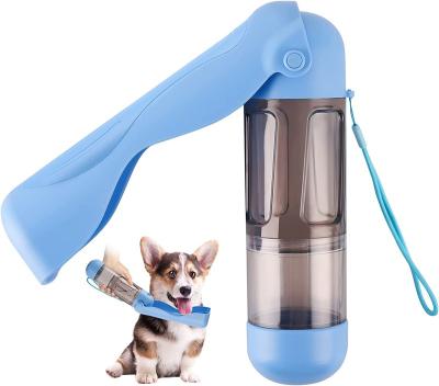 China 12oz+6oz Leak Proof Stocked Puppy Blue Water Bottle With Drinking Driver For Outdoor Travel Hiking for sale