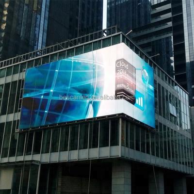 China Esquina exterior de edificio Panel LED 3D de video a simple view Al Aire free for sale