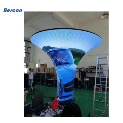 China Indoor Flexible Soft Surface P2.5 Module Full Color LED Display Module For Multiple Purposes for sale