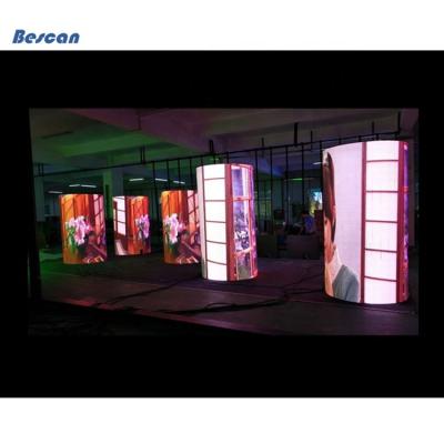 China P2.5 Ring Indoor Flexible Round LED Display Screen Multiple Panels In A Circular Configuration for sale