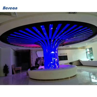 China Factory Price Indoor Led Cylinder P3.9 Flex Indoor Led RGB 360 Degree Round Led Flex Screen Display for sale