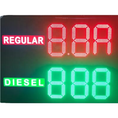 China Gas station led fuel price sign display for gas station for sale