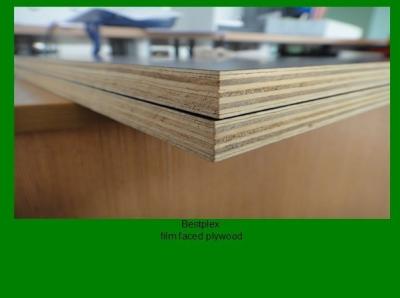 China 9mm brown film faced plywood with WBP glue for sale