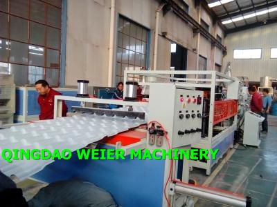 China high output of PVC UPVC bamboo roofing tiles extruder machine line for sale