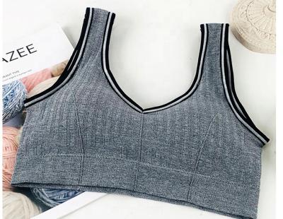 China Anti-pilling women vest organic cotton custom ladies fashion sports wear gym organic tank tops women sports vest for sale