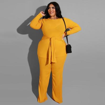 China European and American pure color autumn and winter fashion leisure set anti-static knitting joggling suit of women's two-piece suit for sale