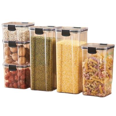 China Wholesale Freshness Preservation Factory BPA FREE Plastic Food Airtight Storage Containers For Kitchen Fridge Cabinet Organization for sale