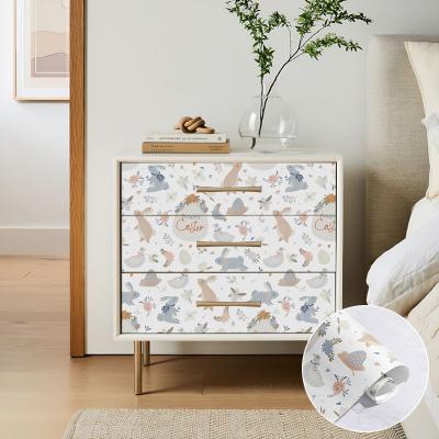 China Nordic modern animal printed wallpaper waterproof and mildewproof roll suitable for furniture and children's room for sale