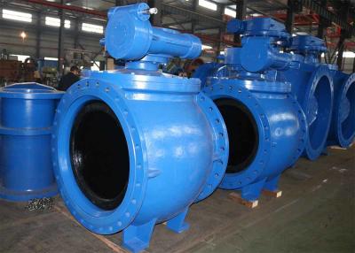 China AWWA DN1000 Customized Color Eccentric Ball Valve , Anti Pollution Ductile Iron Ball Valve for sale