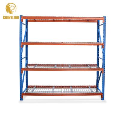 China Longspan Garage Shelves Industrial Heavy Duty Corrosion Protection Storage Shelving Medium Duty Racks for sale