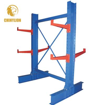 China Heavy Duty Metal Corrosion Protection Single Sided Double Sided Cantilever Rack For Steel Pipe Storage Rack for sale