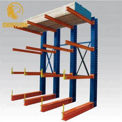 China Heavy Duty Corrosion Protection Cantilever Racking System Storage Steel Tubular Pallet Shelving for sale