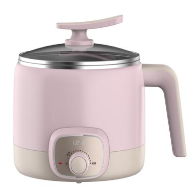 China Viable Factory Cheap Multifunctional Stainless Steel 1.2L Electric Pot Travel Pasta Electric Cooking Pot for sale