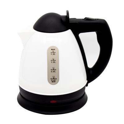 China 360 Rotation Custom Home Classic Appliances Electric Plastic Jug 1.2L Hot Water Plastic Electric Kettle for sale