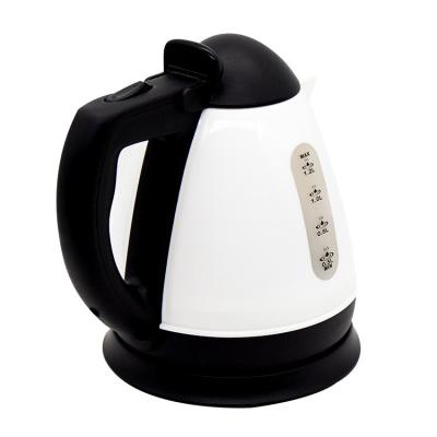 China 360 Degree Low Rotation Mini 1.2L Custom Travel Tea Kettle Portable Electric Kettle With Plastic Body for sale